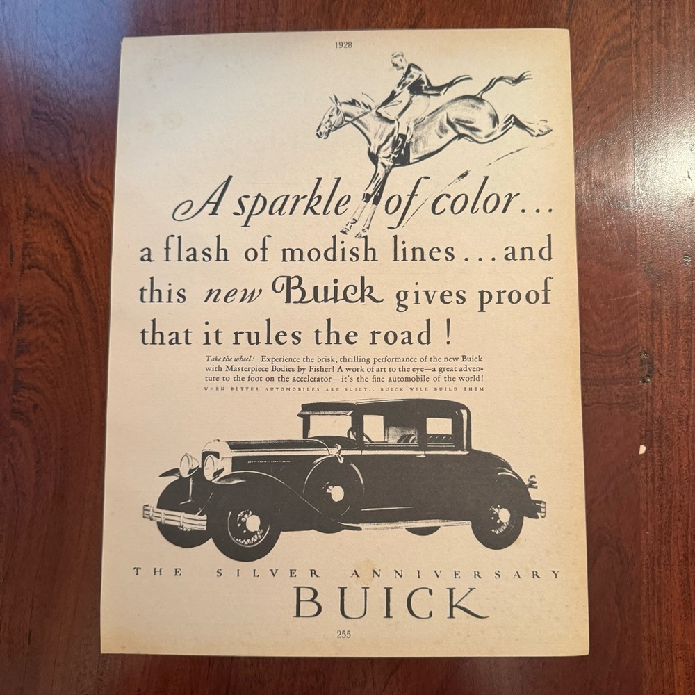 Vintage Willys & Buick Advertisement